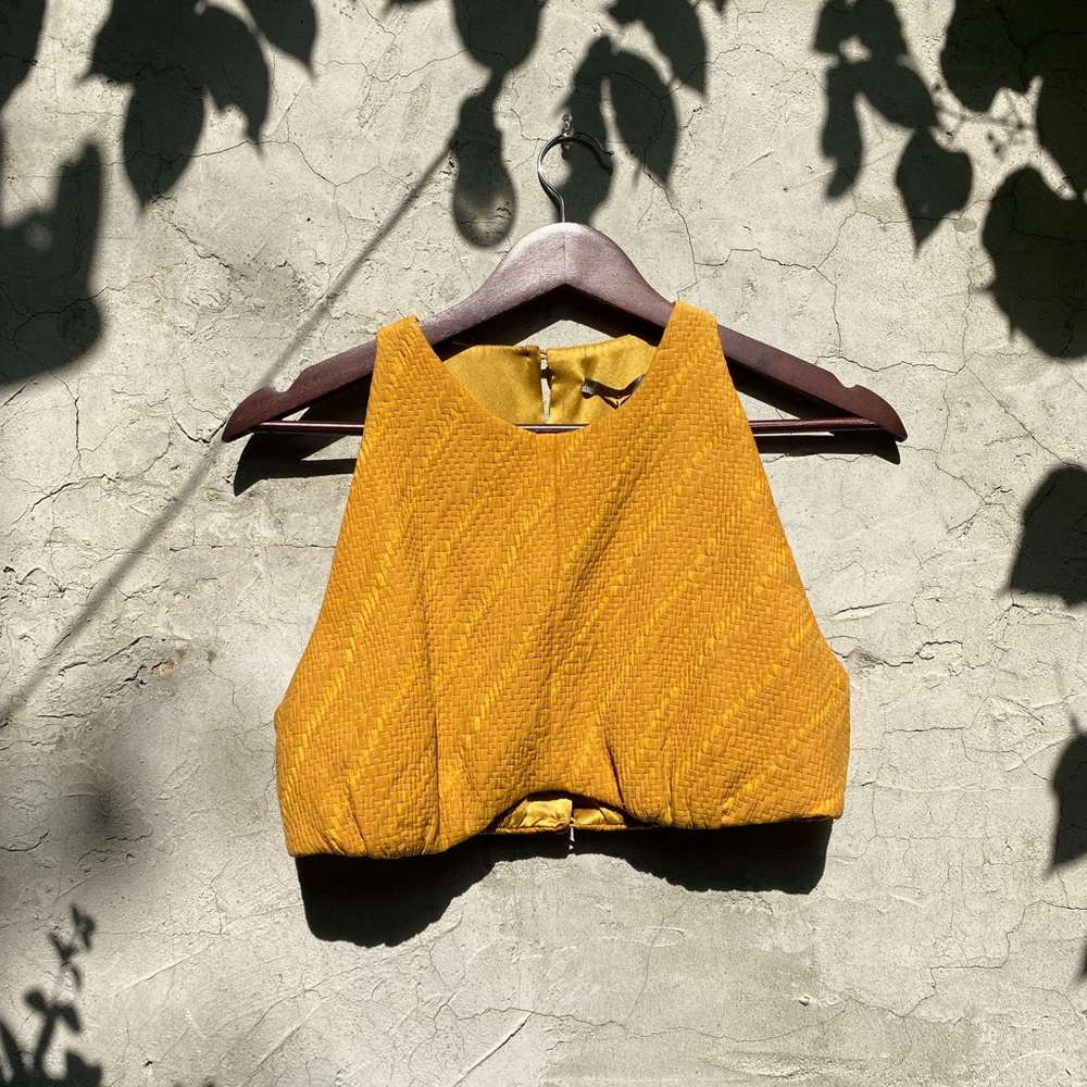 Emilia Wickstead Kyesha Cloqué Crop Top